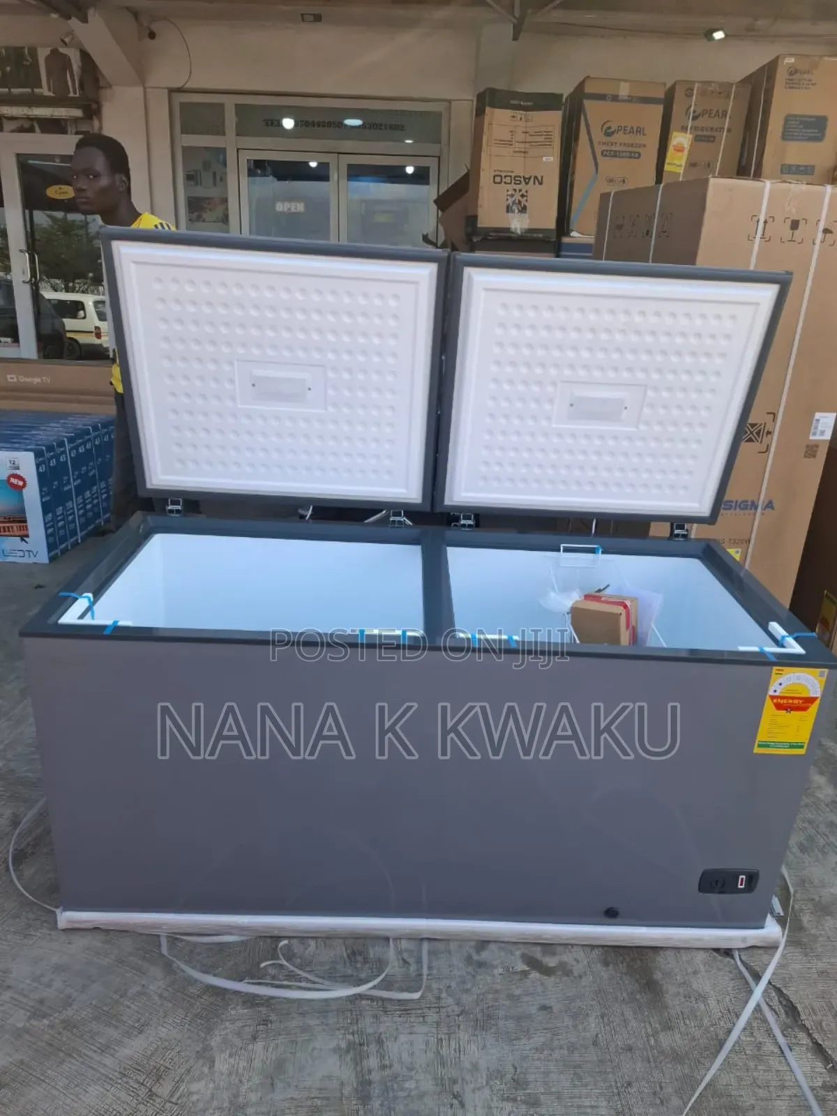 New Sigma 620litres Double Door Chest Freezer