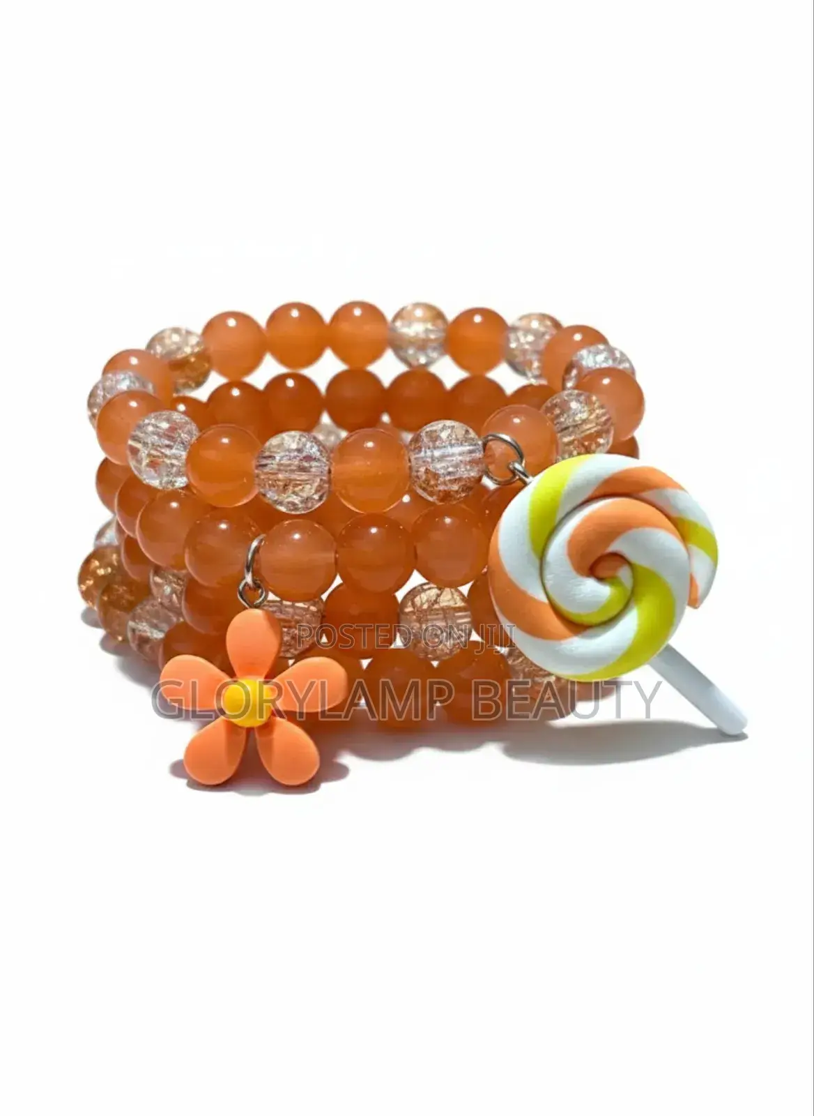 Trendy Handmade Glass Beaded Charm Bracelet
