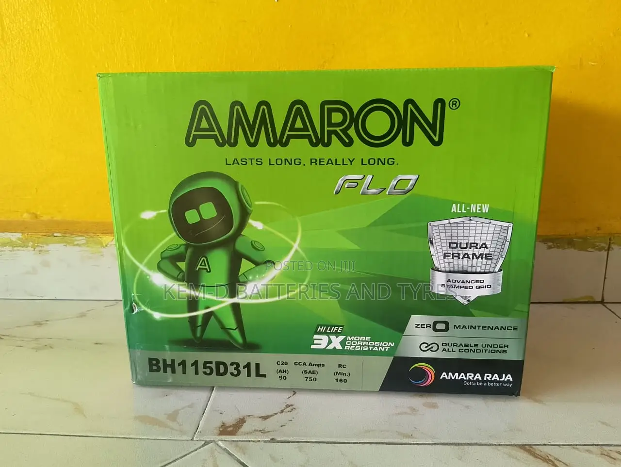 17 Plates Amaron Car Battery 90ah + Free Delivery
