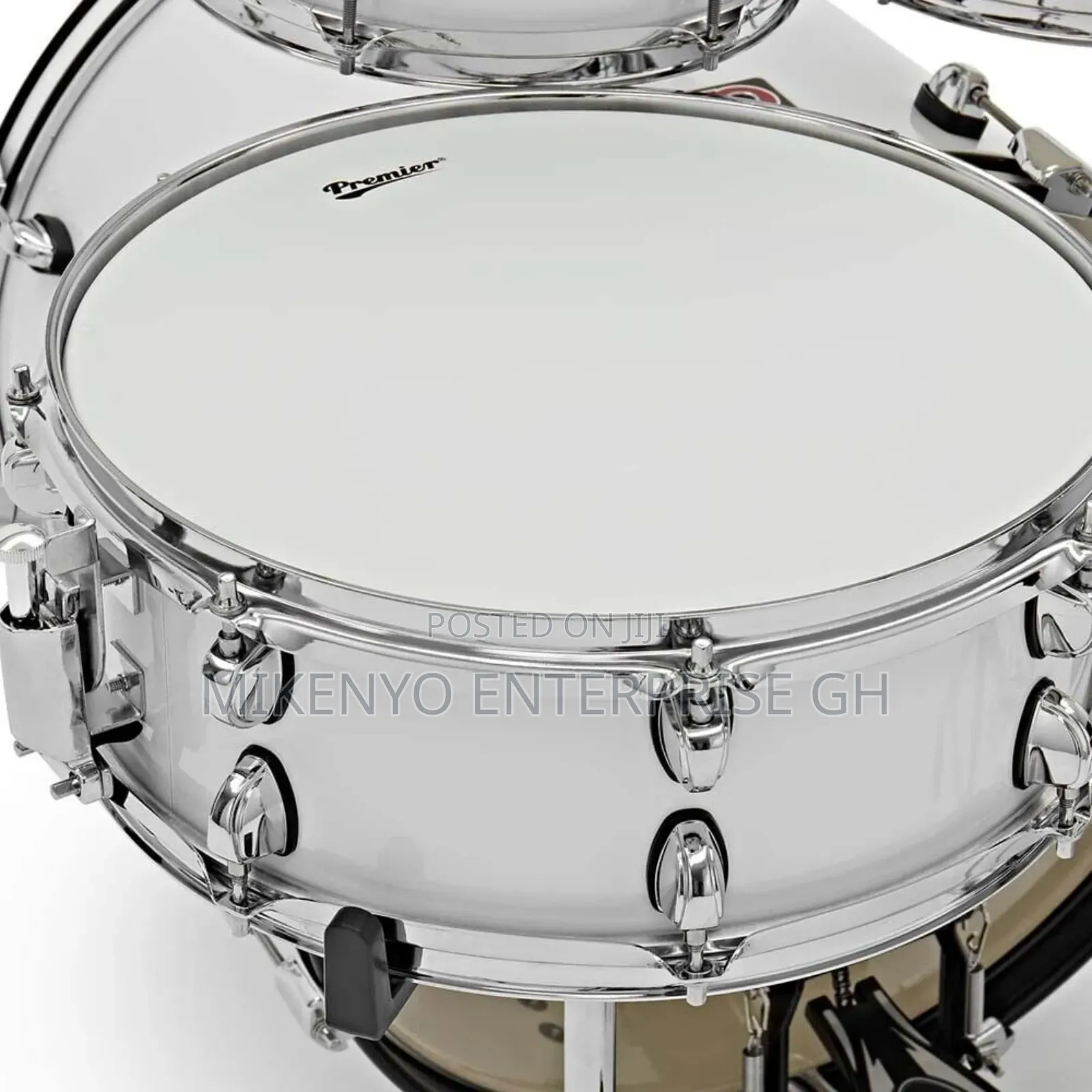 Quality Premier Revolution 20" 5-Piece Complete Drum Kit White