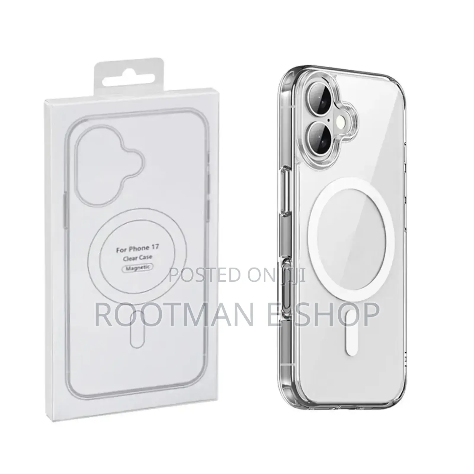 Transparent iPhone 17 Air – Pro Magnetic Charging Case,Anti-Yellowing