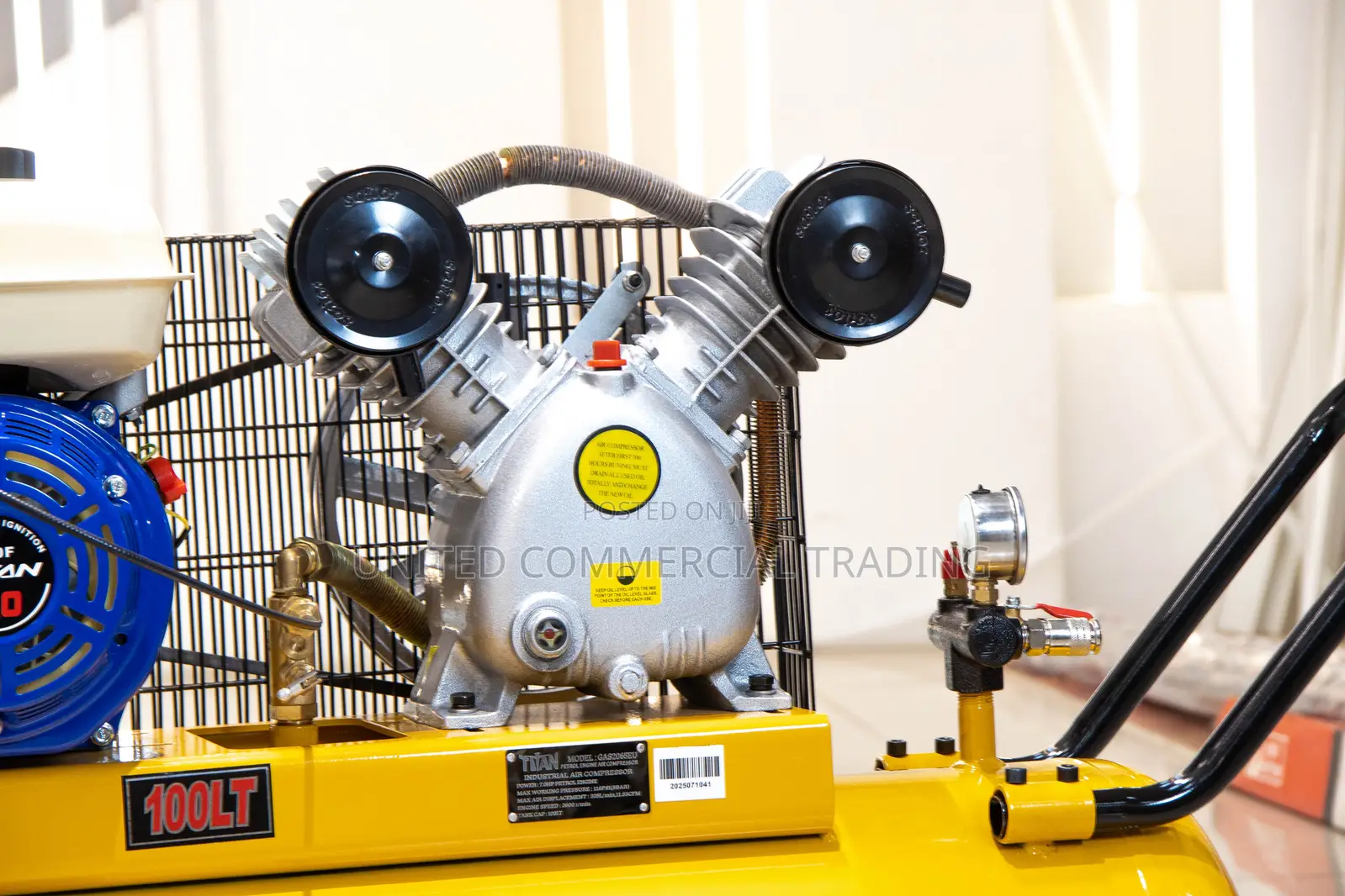 Air Compressor 100l (7hp Petrol Engine)