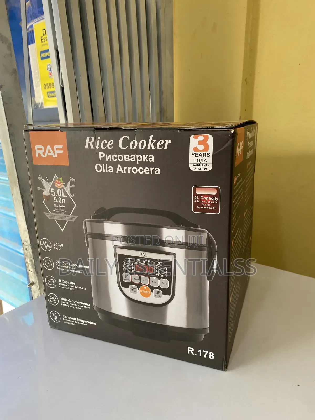 Raf 5l Digital Rice Cooker – Multi-Function