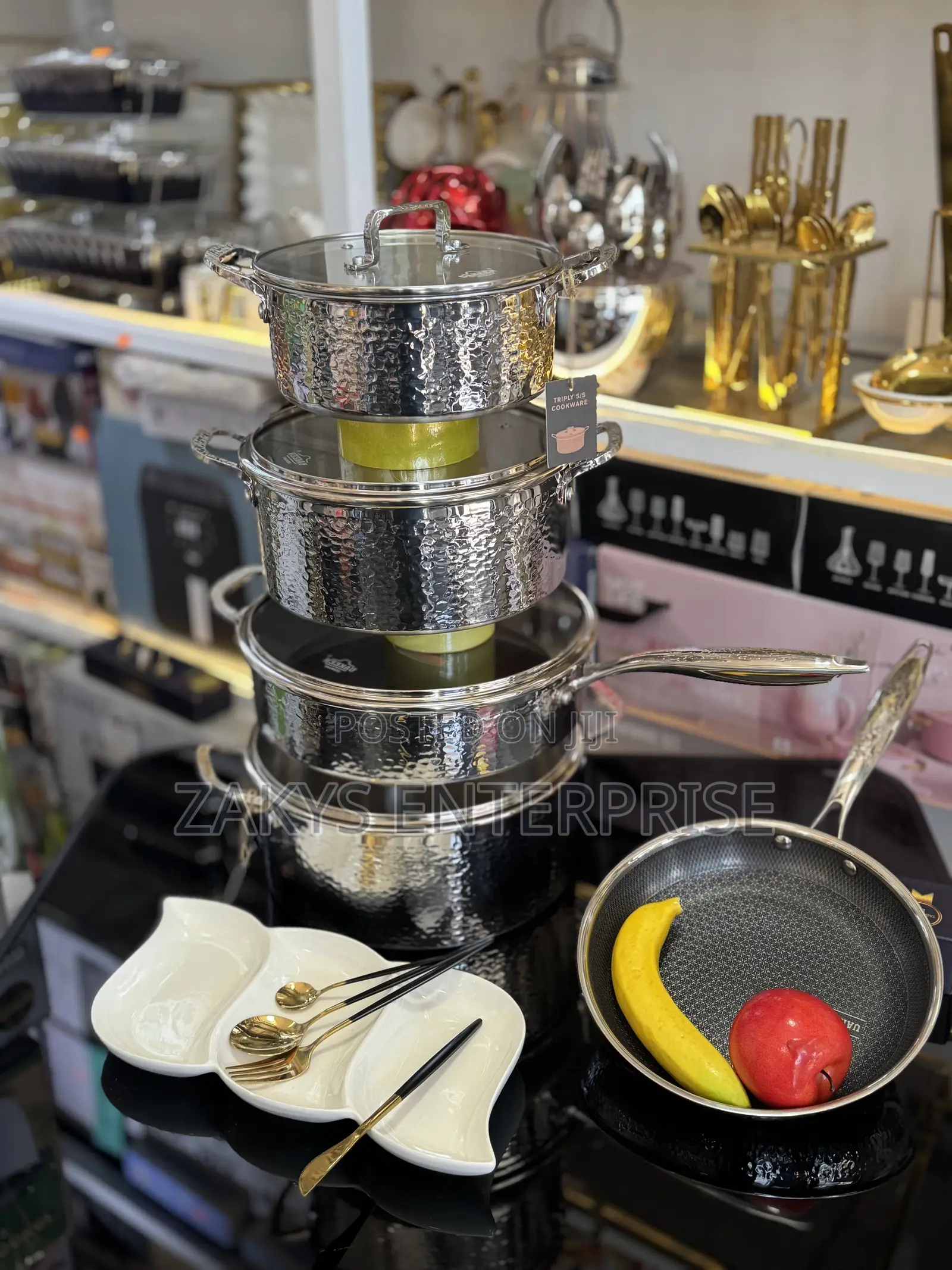 Uakeen Germany Triply Stainless Steel 9pcs