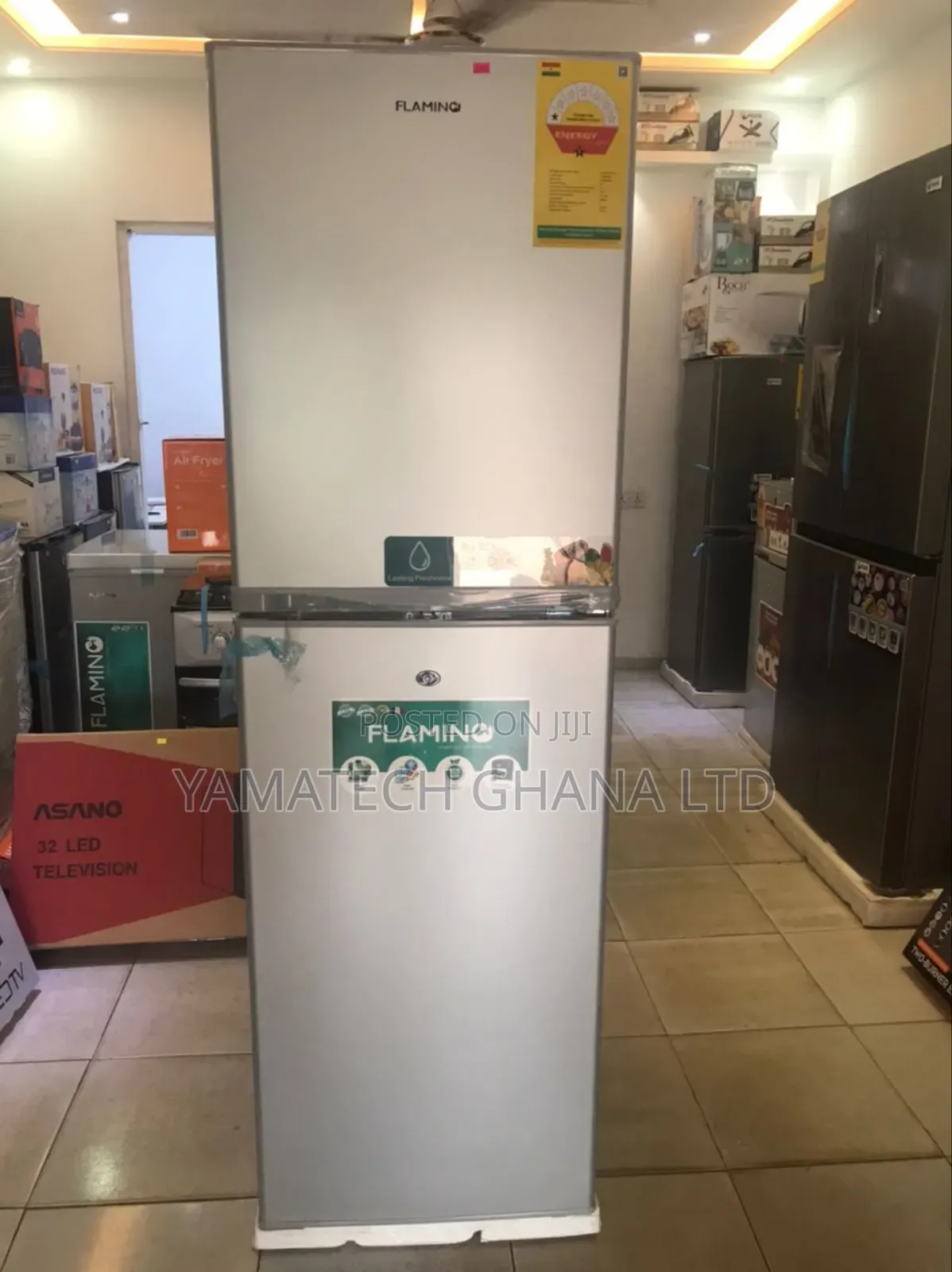 Original Flamino 211litre Refrigerator With 5 Drawers Bottom Freezer