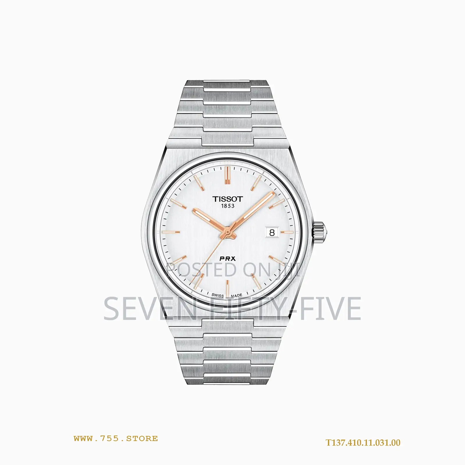Tissot PRX Silver Watch - T137.410.11.031.00
