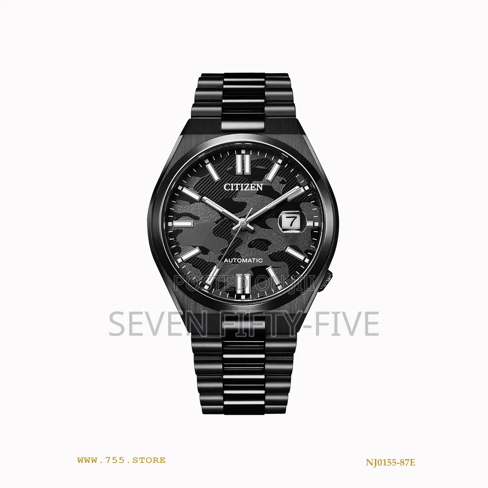 Citizen Tsuyosa Automatic Black Camouflage Dial Watch Nj0155-87e