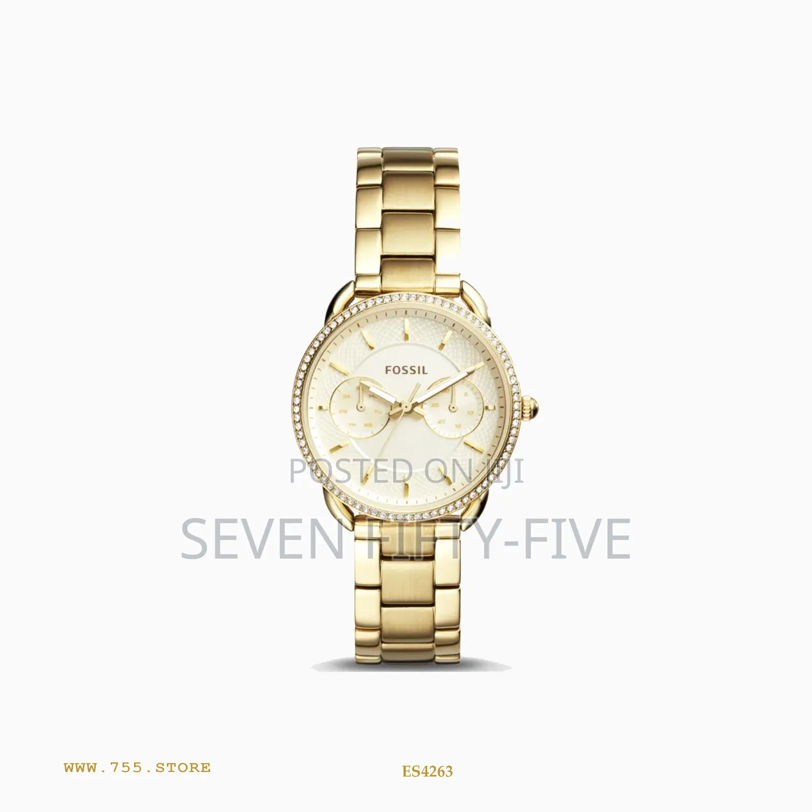 Fossil Tailor Gold Tone Ladies Watch Es4263