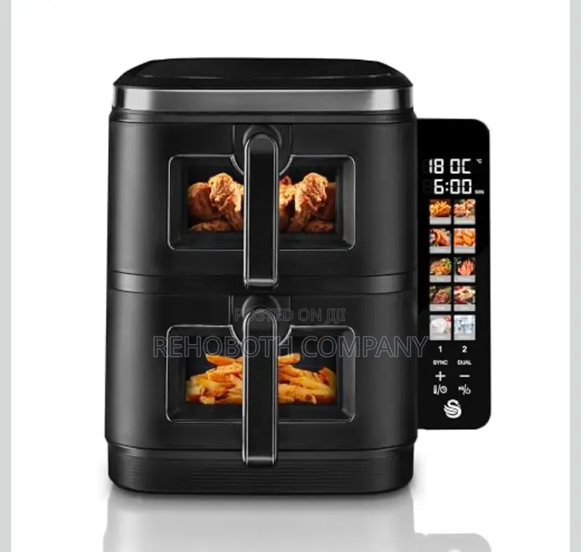 Swan 11l Twin Stack Air Fryer, Swan Cyclone Technology