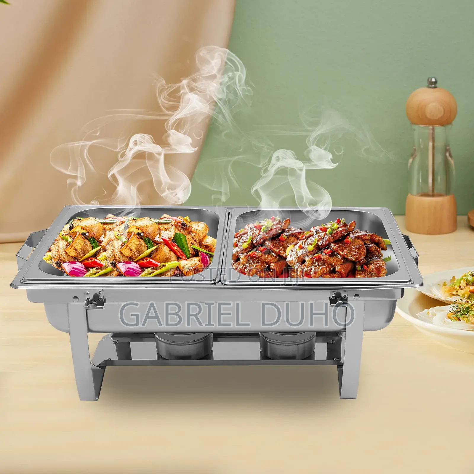 Stainless Steel Chafing Dish ( Double)