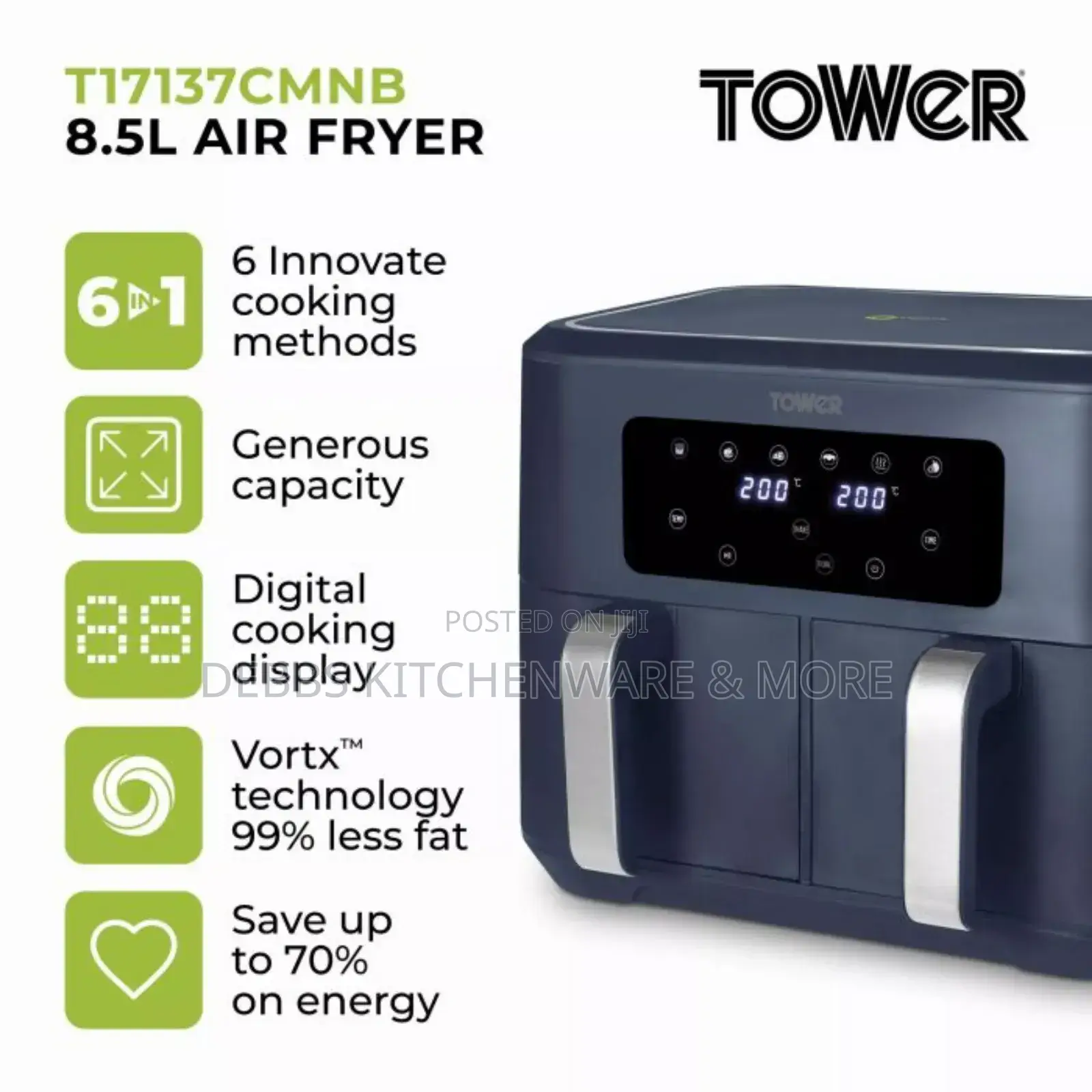 Tower 8.5litre Dual Air Fryer Uk