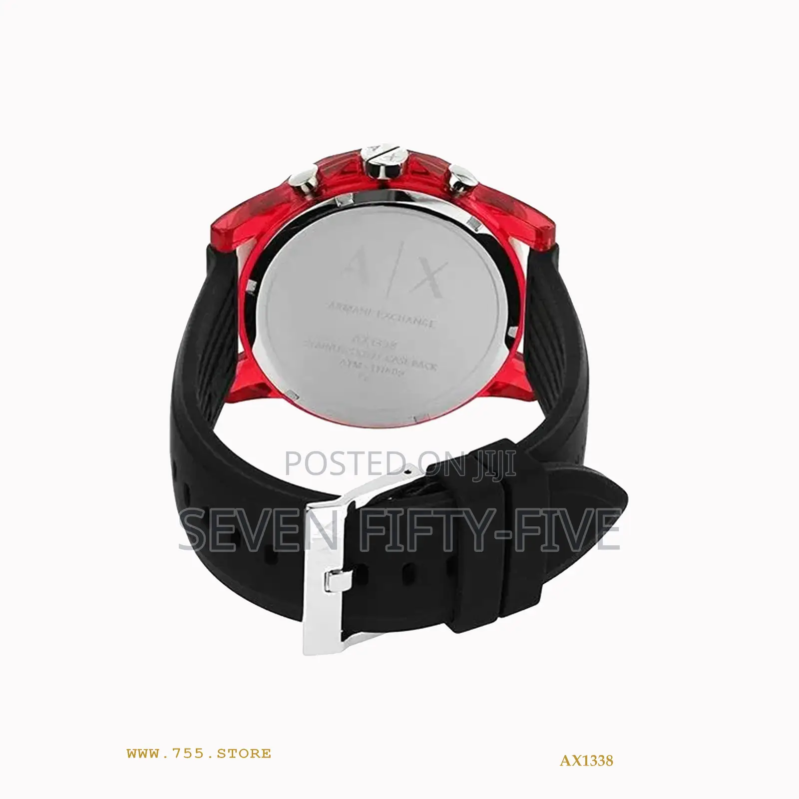 Armani Exchange Men's Ax1338 Chronograph Quartz Black Red Watch