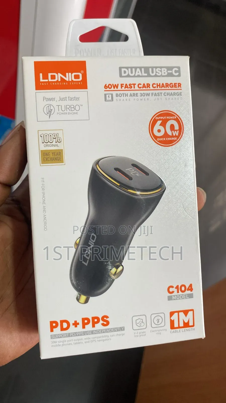 Ldnio 30w Dual Type-C Car Charger