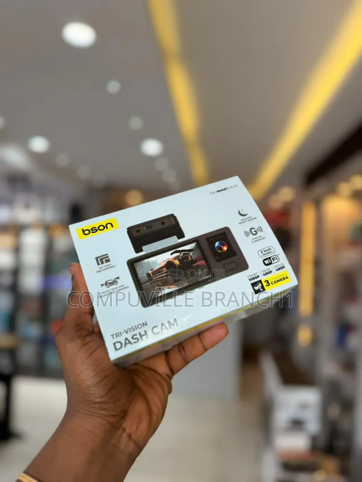 Bson Tri -Vision Dash Camera