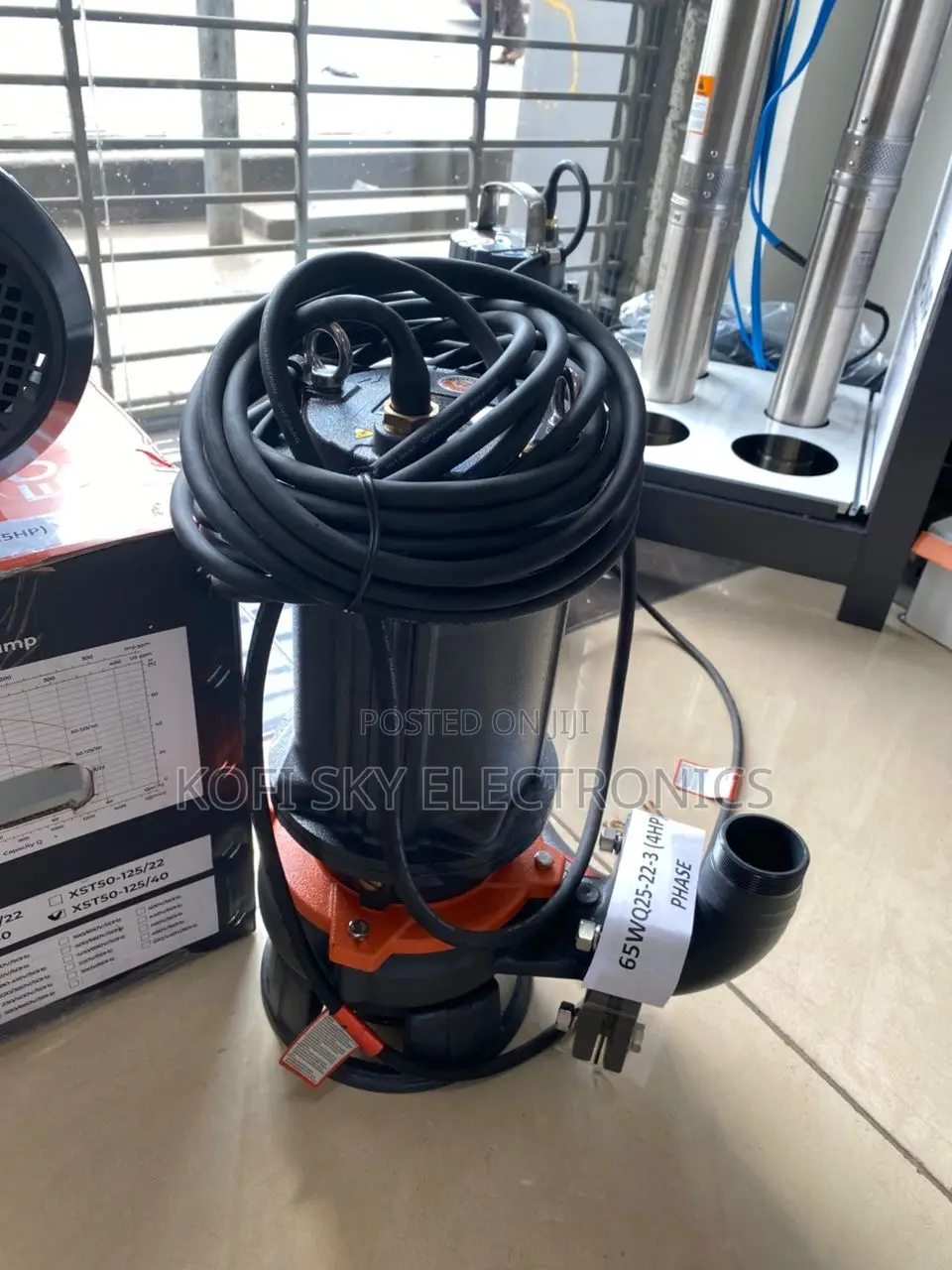 Leo 4hp/65wq25-22-3/Sewage Submersible Pump