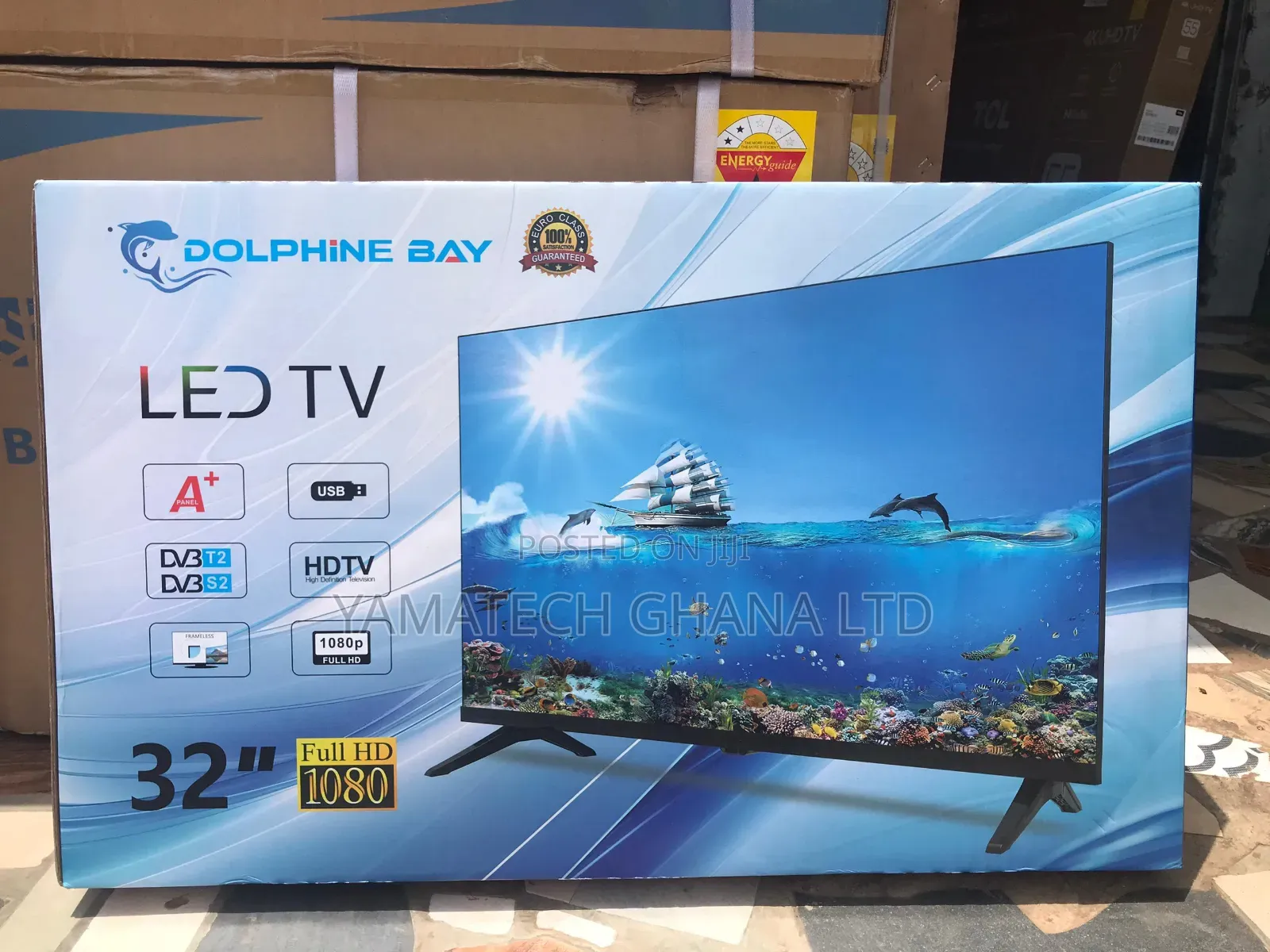 Quality Dolphine Bay 32inch Digital Satellite Tv With Inbuilt Decoder