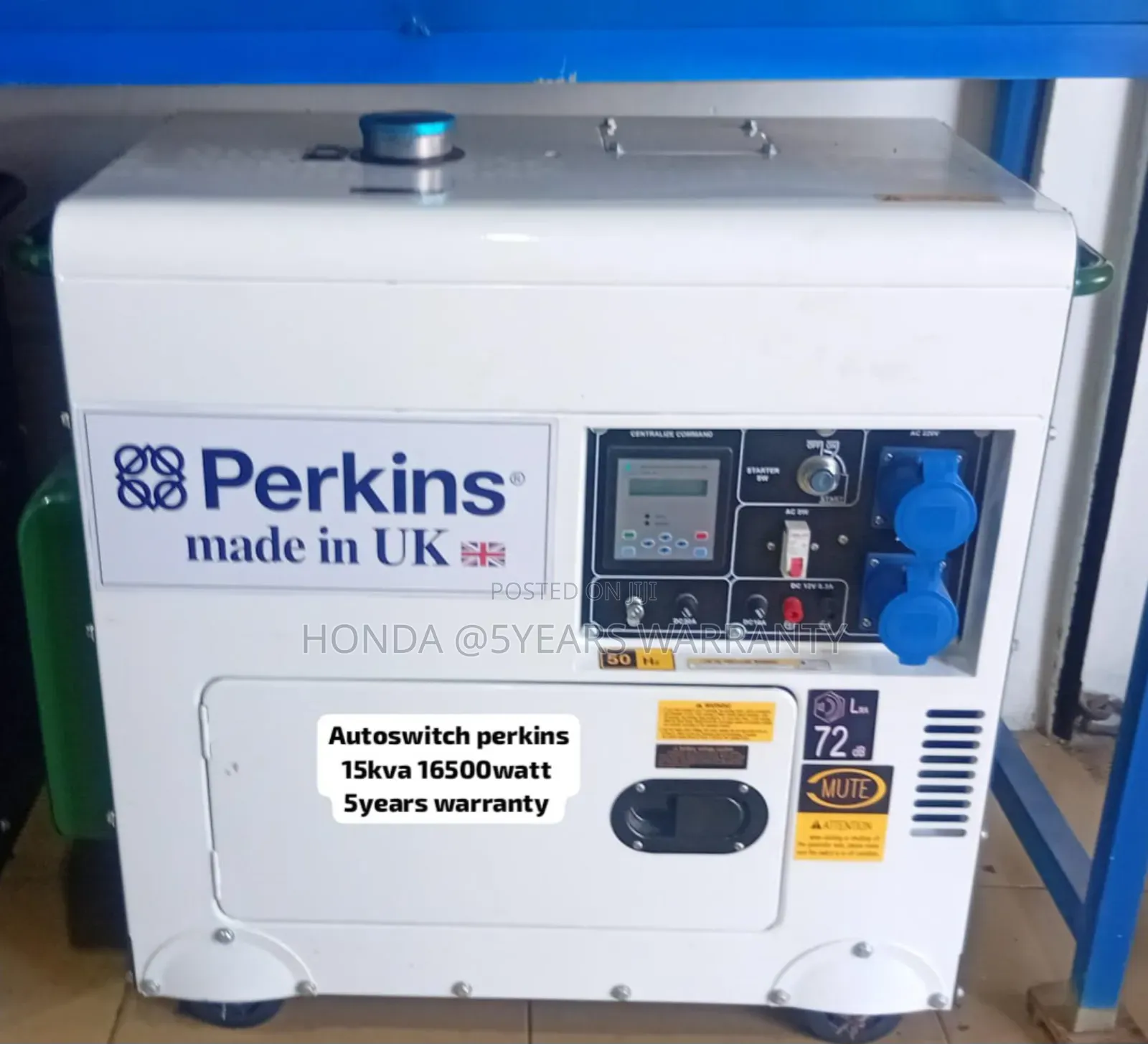 First Class Perkins Autoswitch 15kva 16500watt Generator