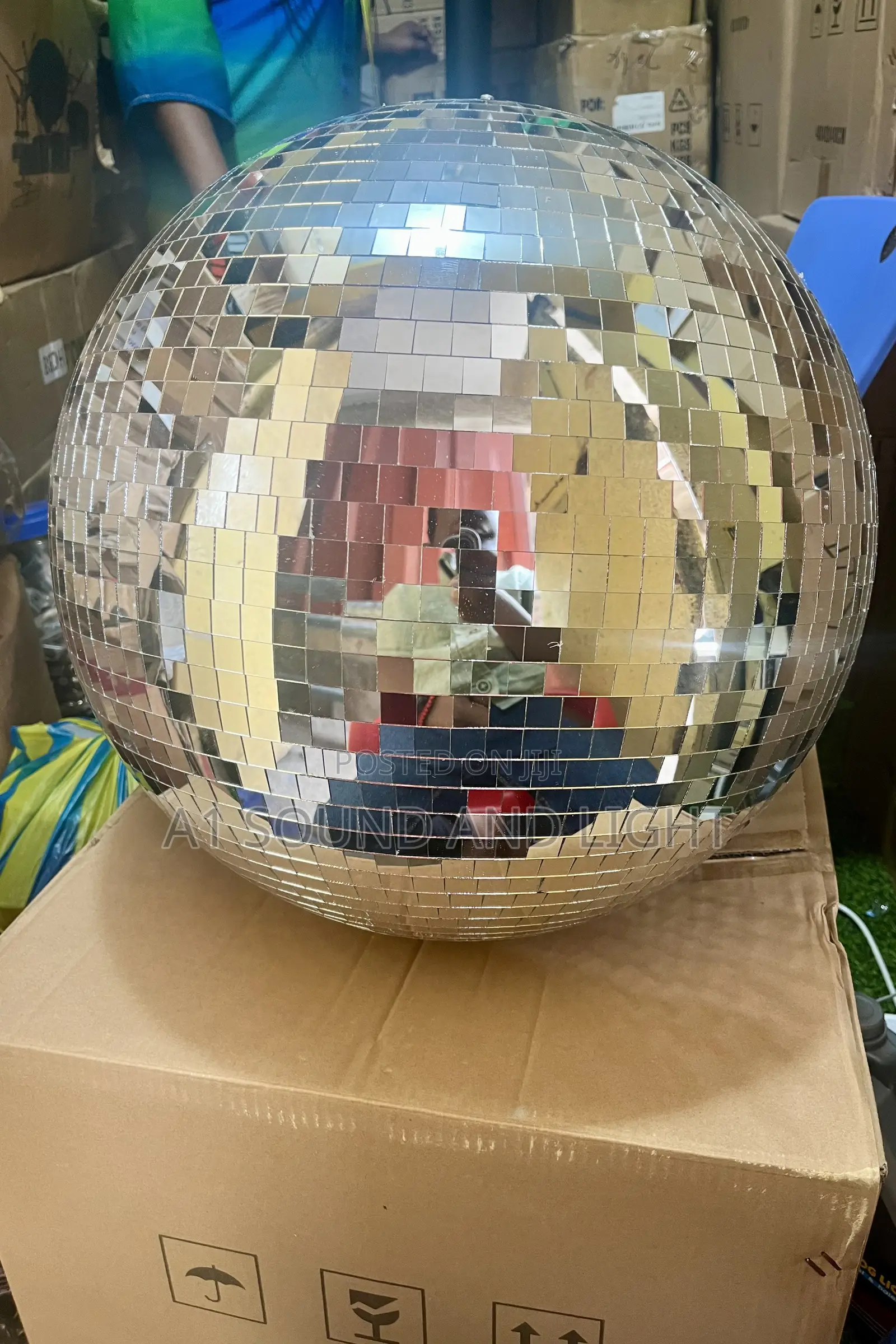 50cm Mirror Ball With Rotating Motor