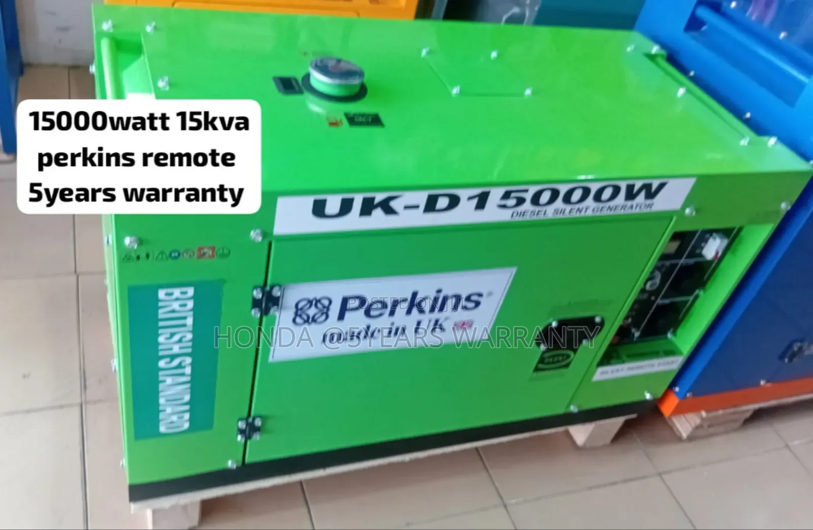 Standard Size 15kva Perkins 15000watt Remote Control 15kva