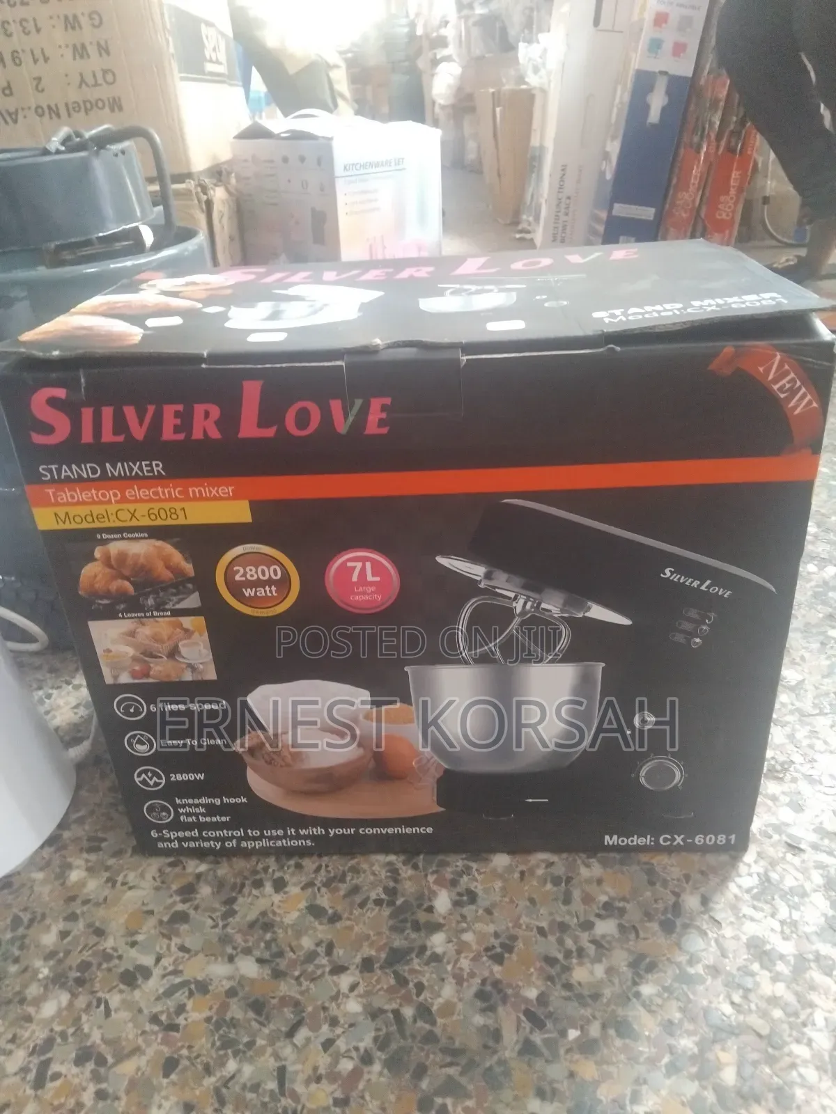 7litres Sliver Love Stand Mixer