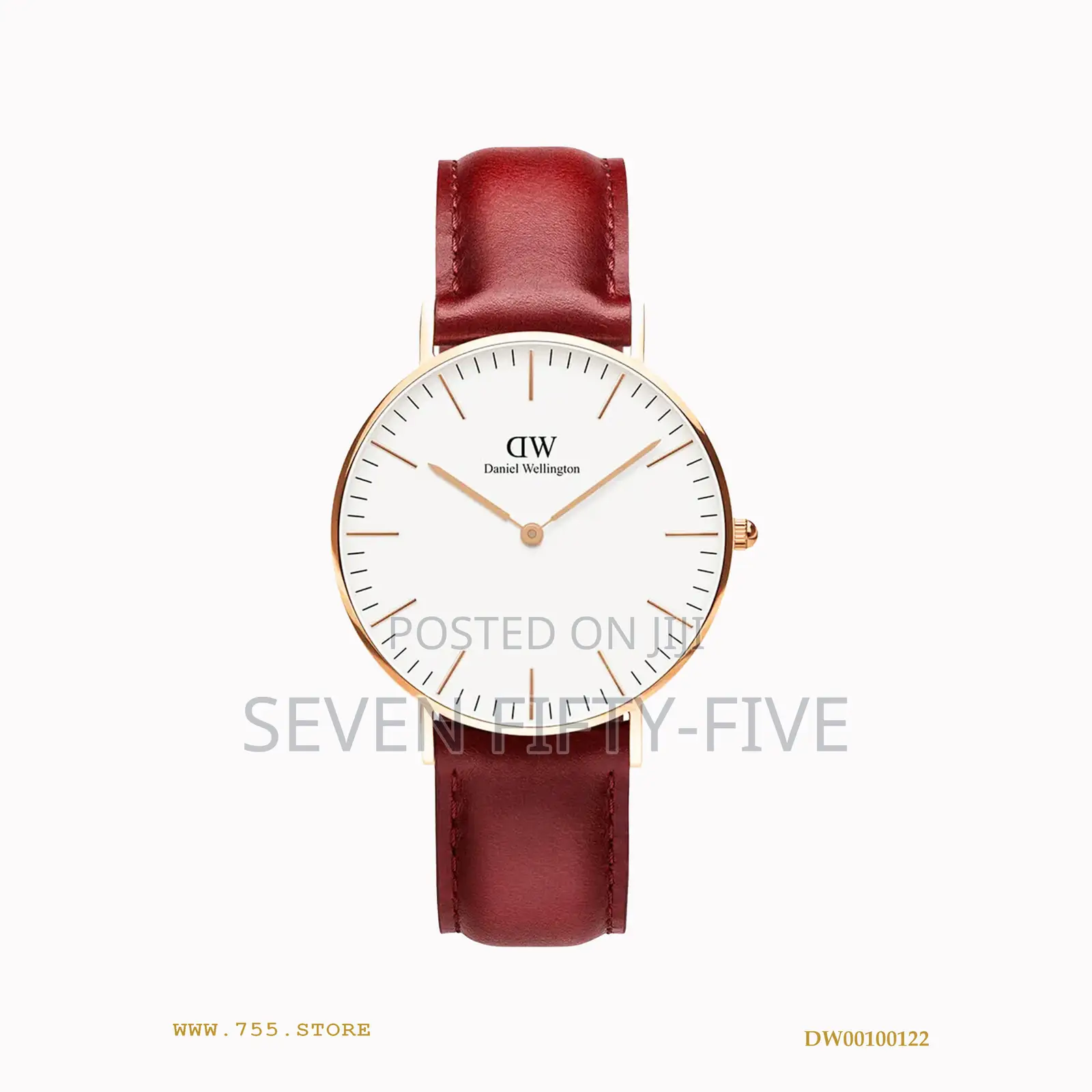Daniel Wellington Classic Suffolk Leather Rose Gold Watch Dw