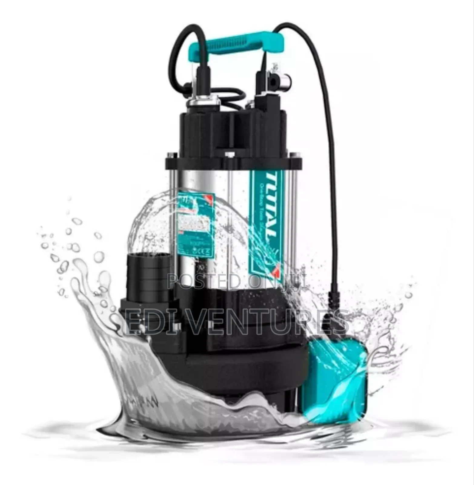 Total 1.0 Horsepower Submersible Sewage Pump- Stainless