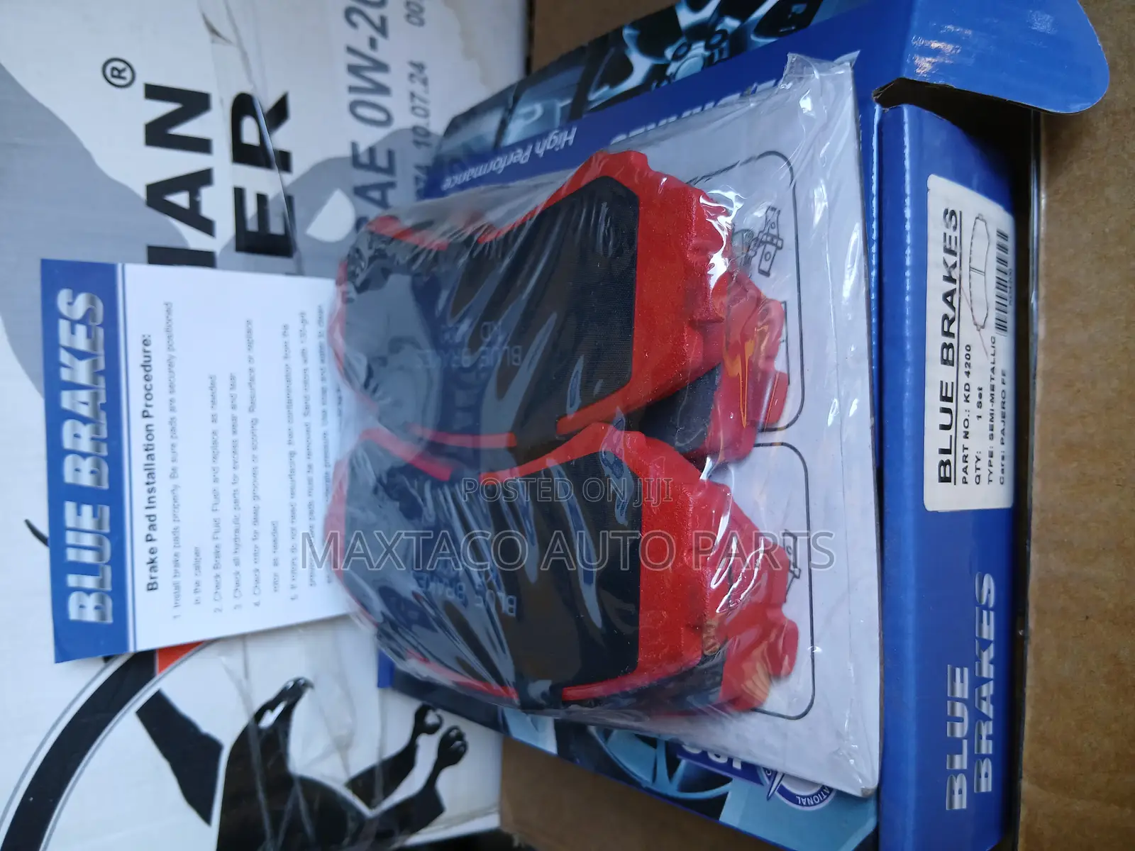 Blue Brakes Kd4200 Semi-Metalic Brake Pad-Front for Honda