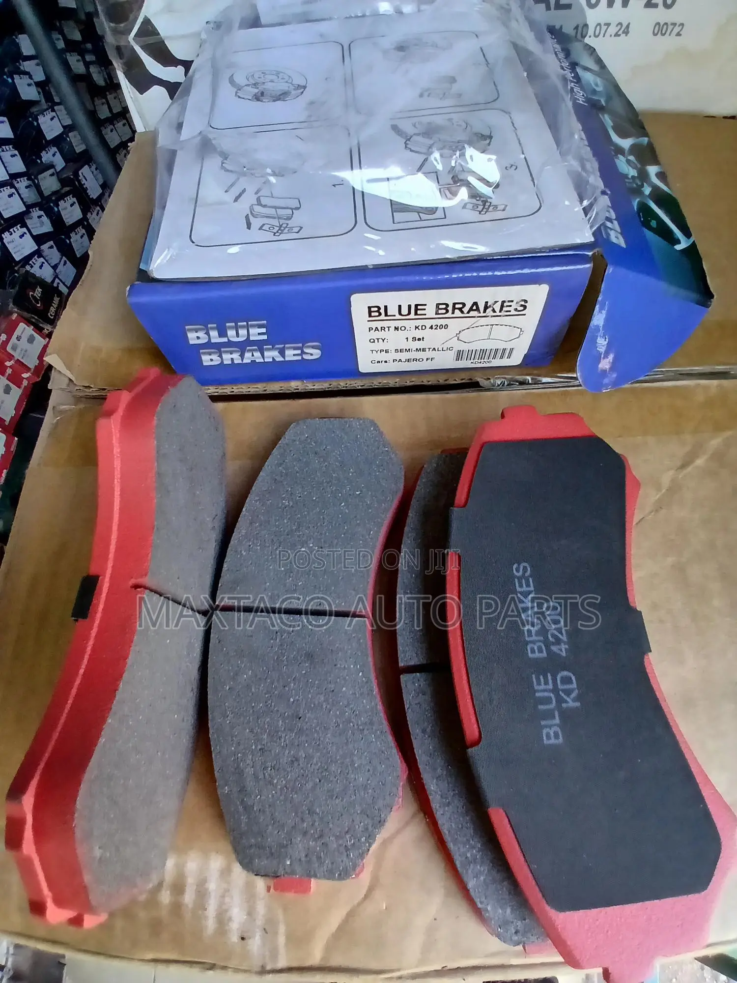 Blue Brakes Kd4200 Semi-Metalic Brake Pad-Front for Honda