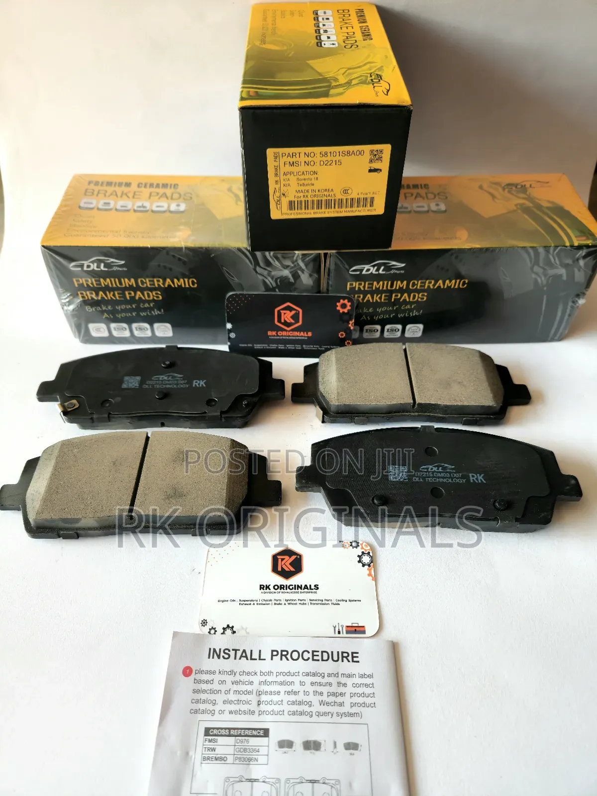 Hyundai Palisade/Kia Telluride 2020-2025 Ceramic Front Brake Pads
