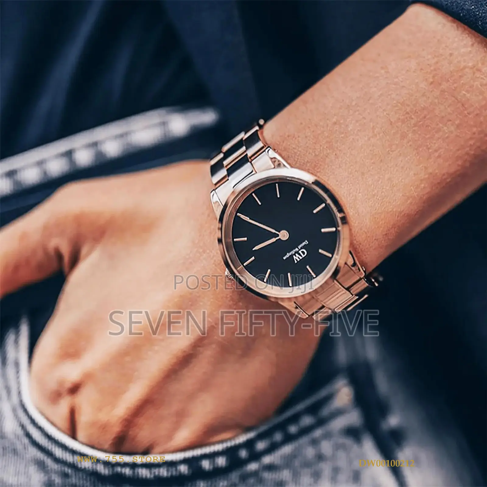 Daniel Wellington Iconic Link 32 Rose Gold Black Dw