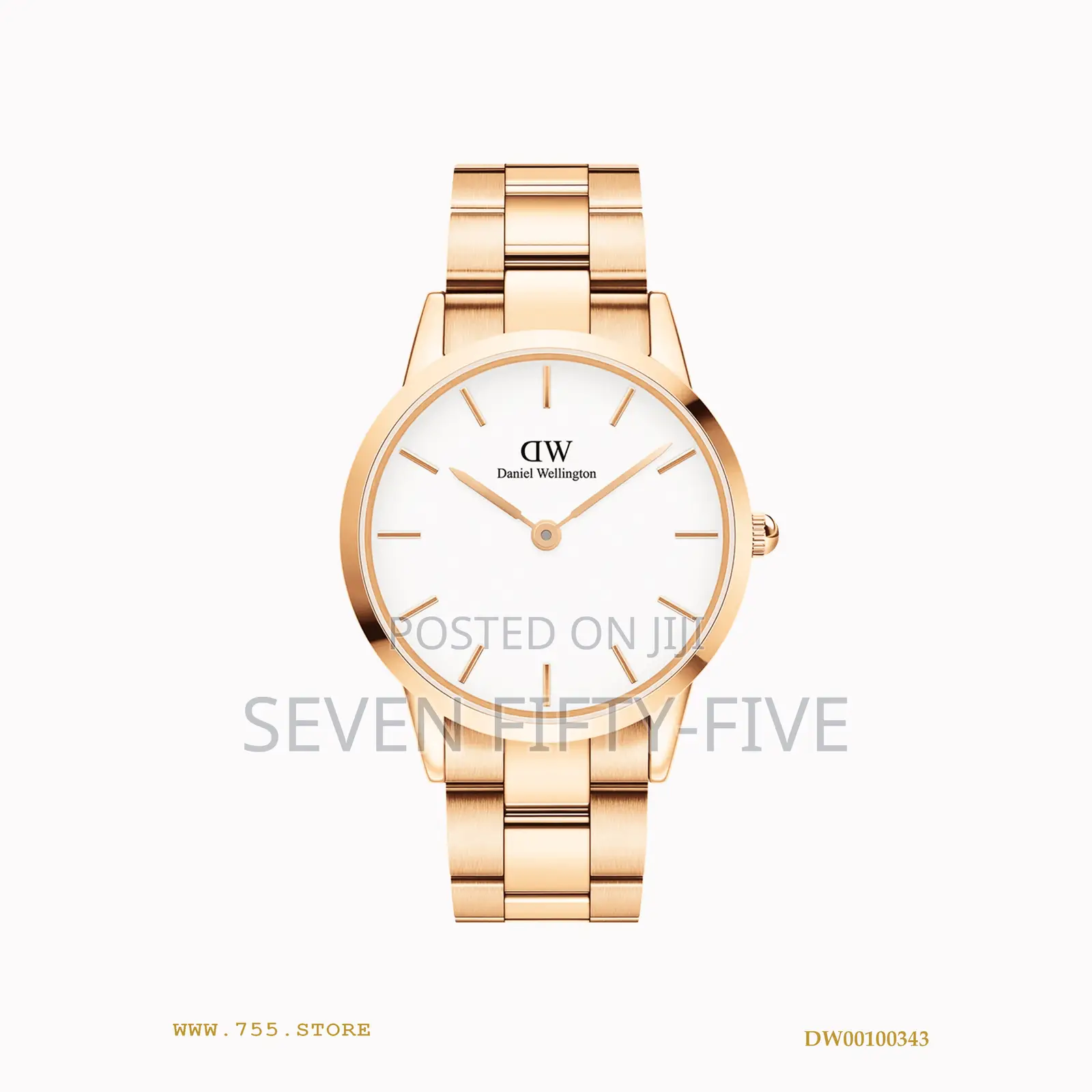 Daniel Wellington Iconic Link 40 Rose Gold Watch Dw