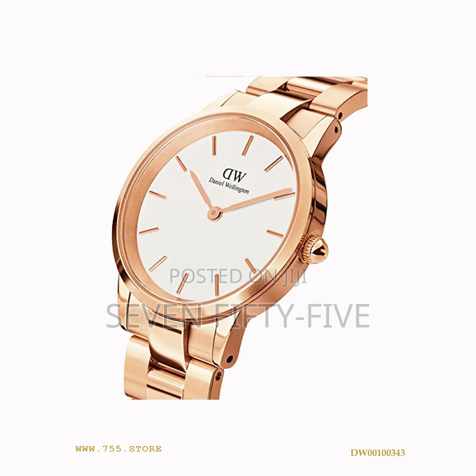 Daniel Wellington Iconic Link 40 Rose Gold Watch Dw