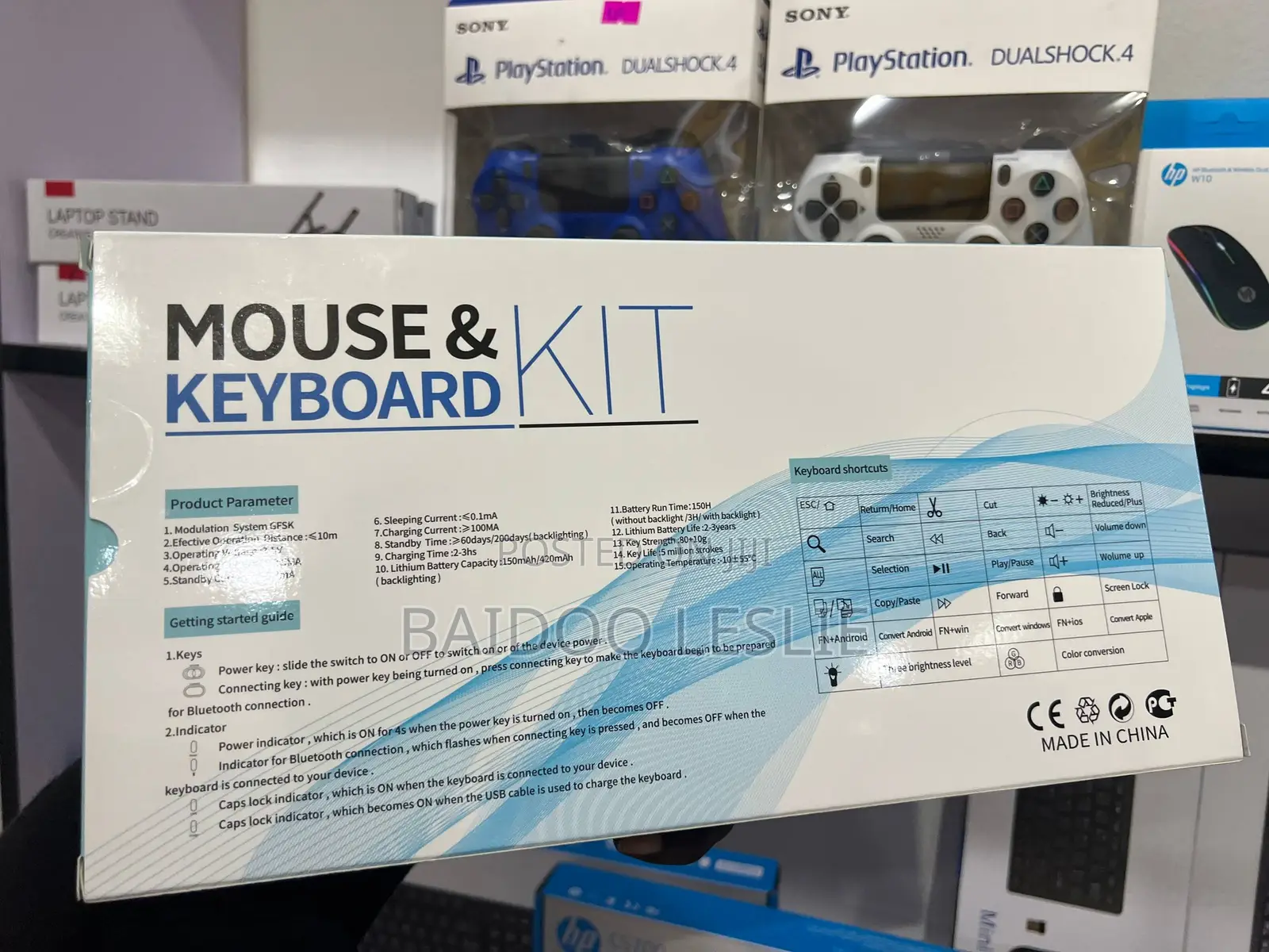 Wireless Keyboard and Mouse Combo - RGB Backlit, Rechargeable