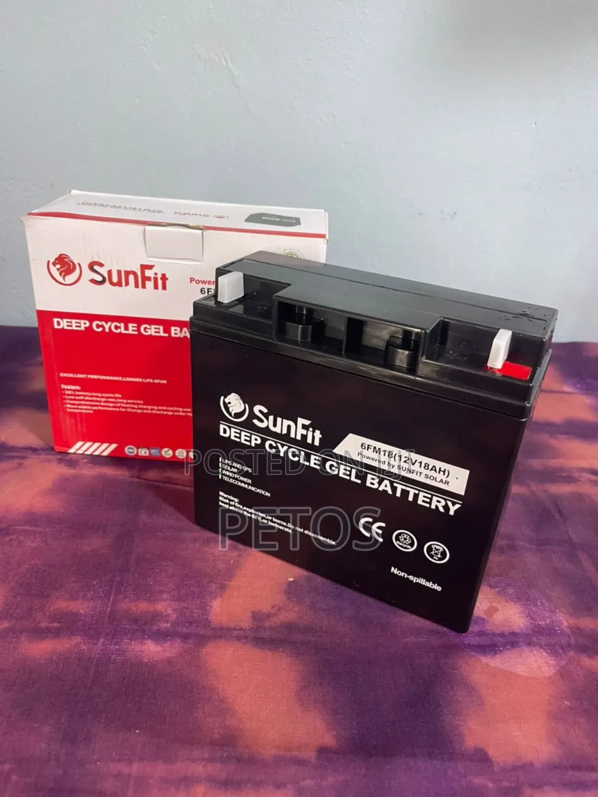 Sunfit 12v 18ah Battery