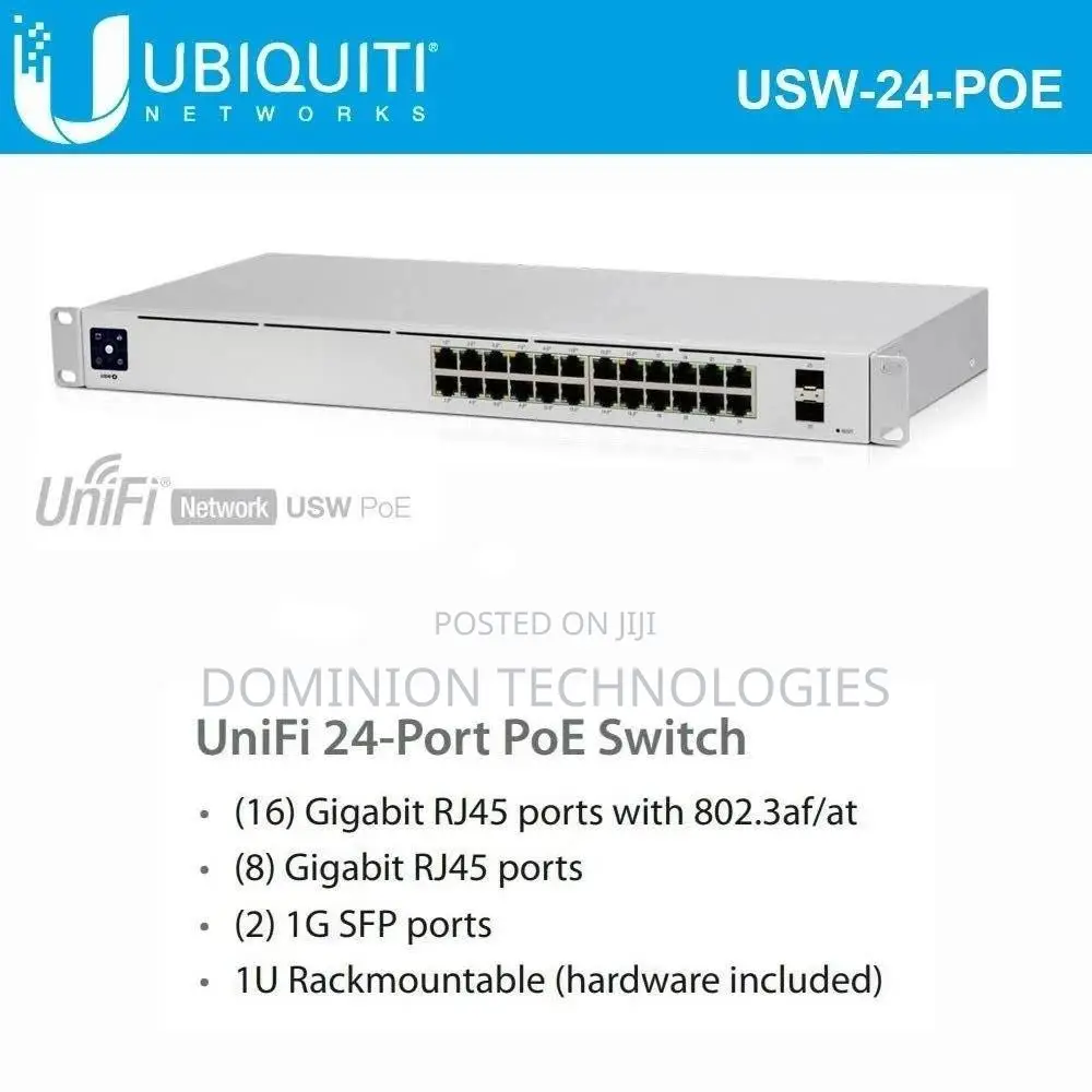 Ubiquiti Unifi 24-Port Poe Switch (Usw-24-Poe