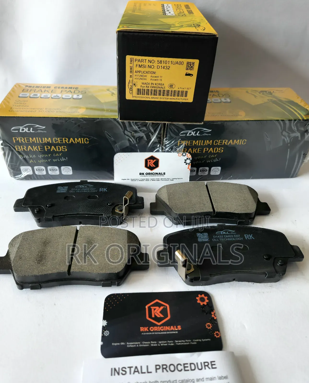 Santa Fe 10-16/Sorento 11-15/Elantra 11-16 Ceramic Front Brake Pads