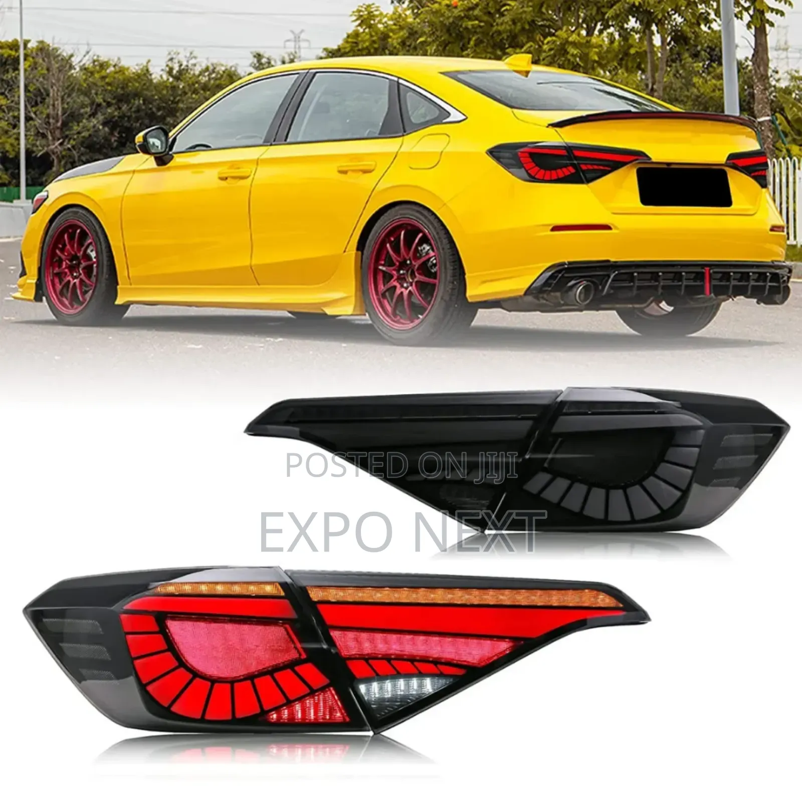 Led Tail Lights For Honda Civic 2022-2023 Smoked/White