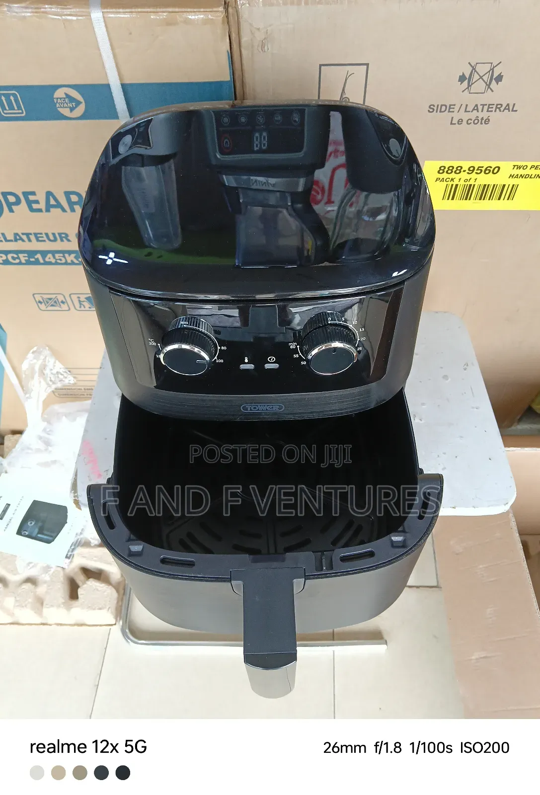 Latex Tower Manual Air Fryer 7.2l - Uk