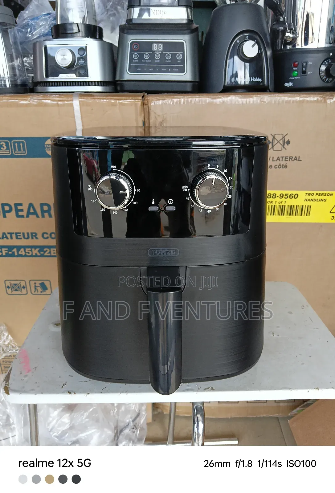 Latex Tower Manual Air Fryer 7.2l - Uk