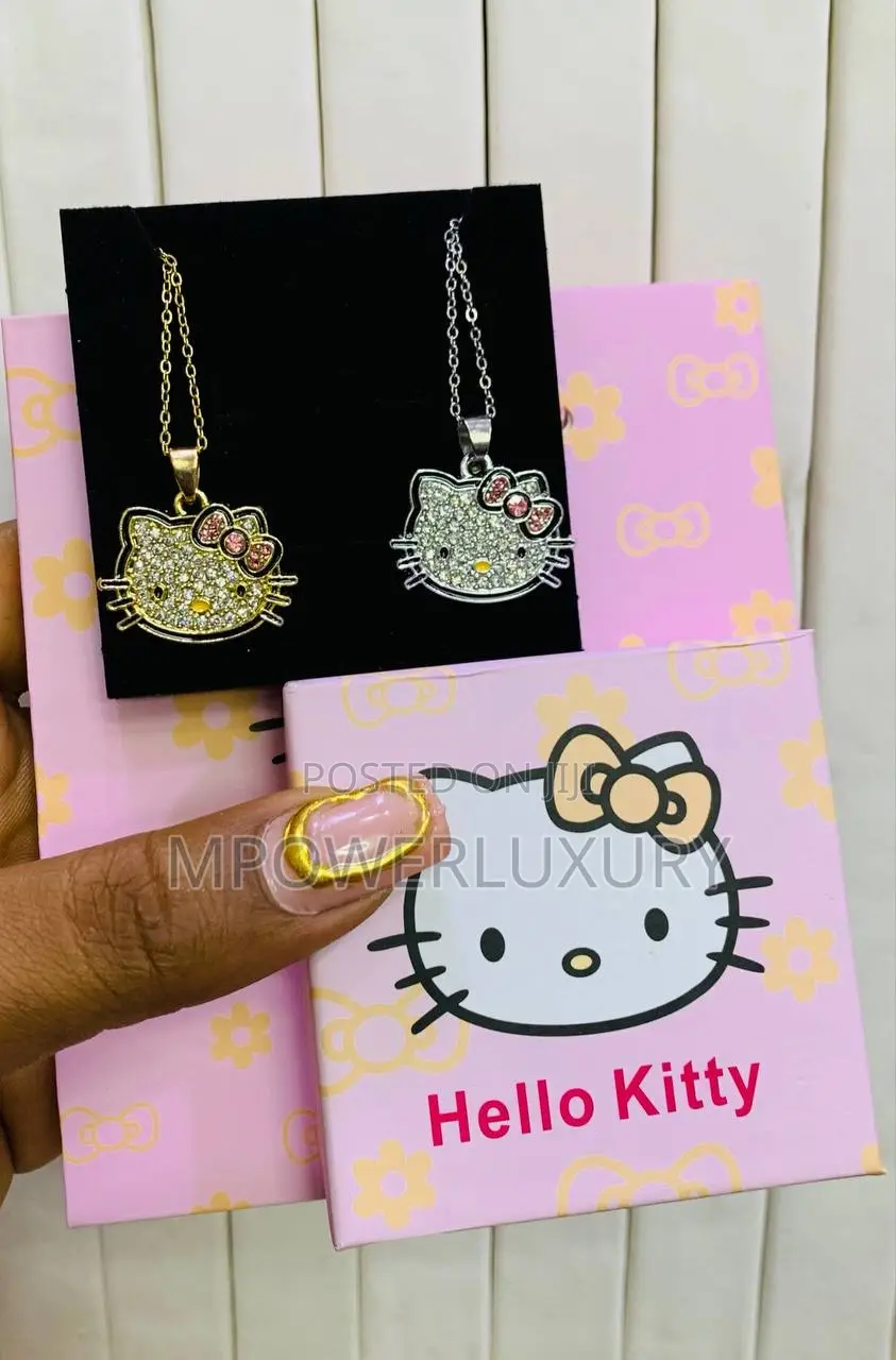 Hello Kitty Necklace Gold and Silver