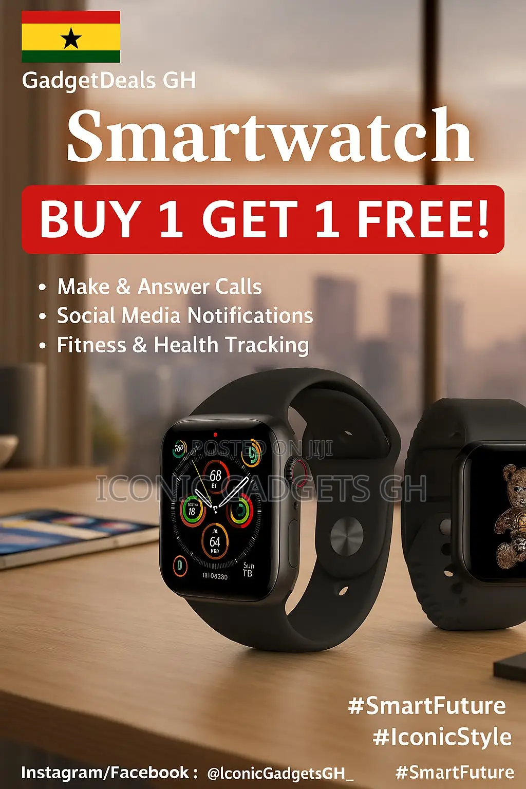 Smartwatch Promo Bundle — Buy 1 Get 1 Free!