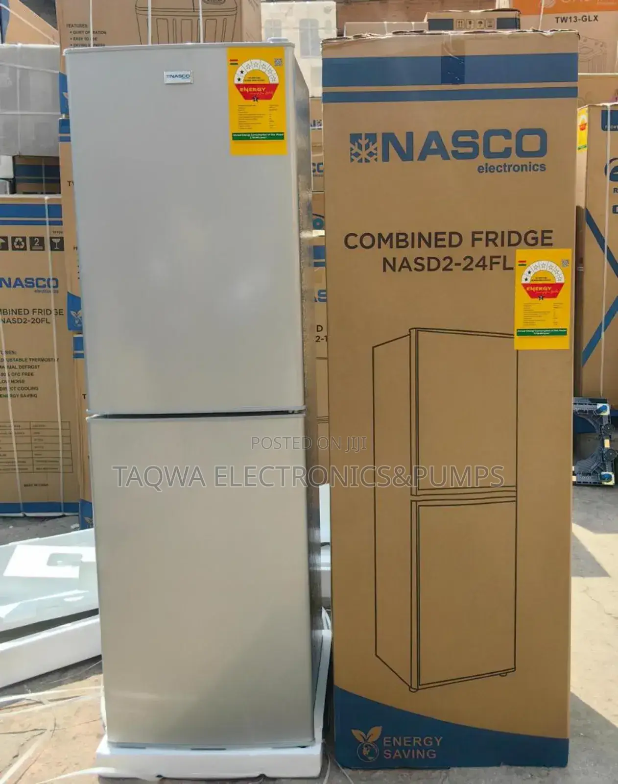 Nasco Nasd2-24fl 196ltrs Double Door Refrigerator