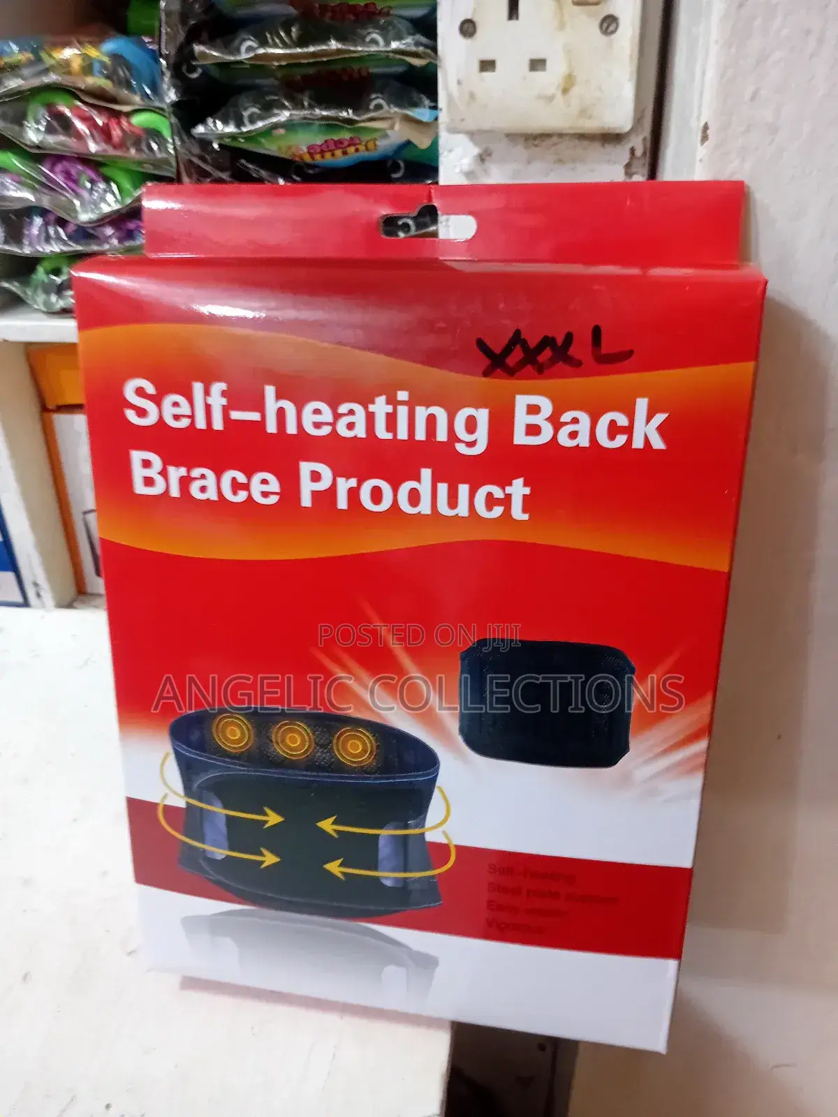 Self Heating Back Brace Product