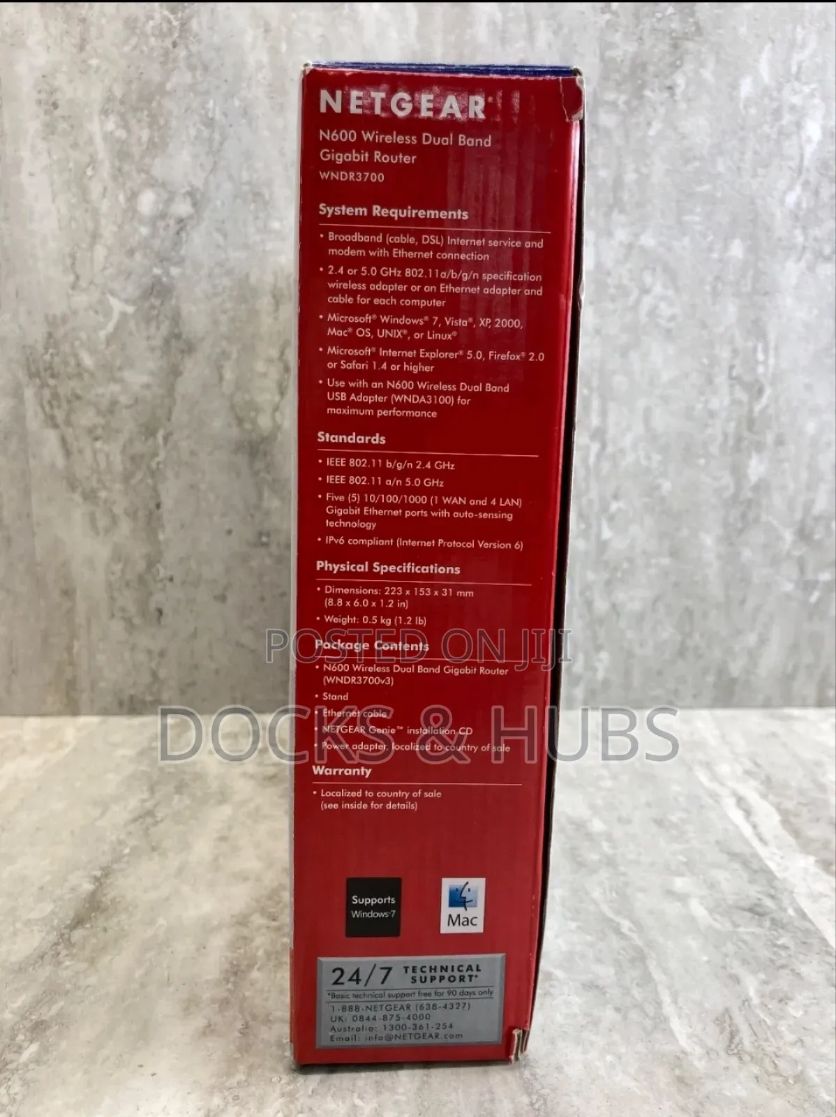 Netgear N600 Dual Band Gigabit Wifi Router (Wndr3700-100nas)