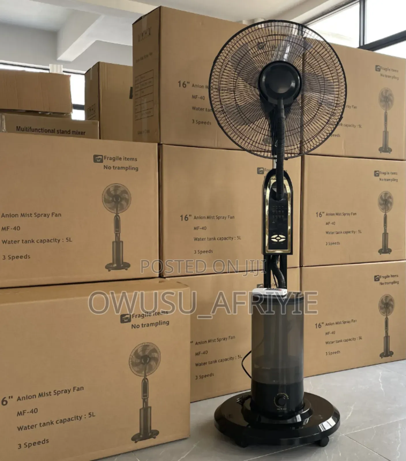 Mist Fan Humidifier (16" Remote Control Ultrasonic Fan)