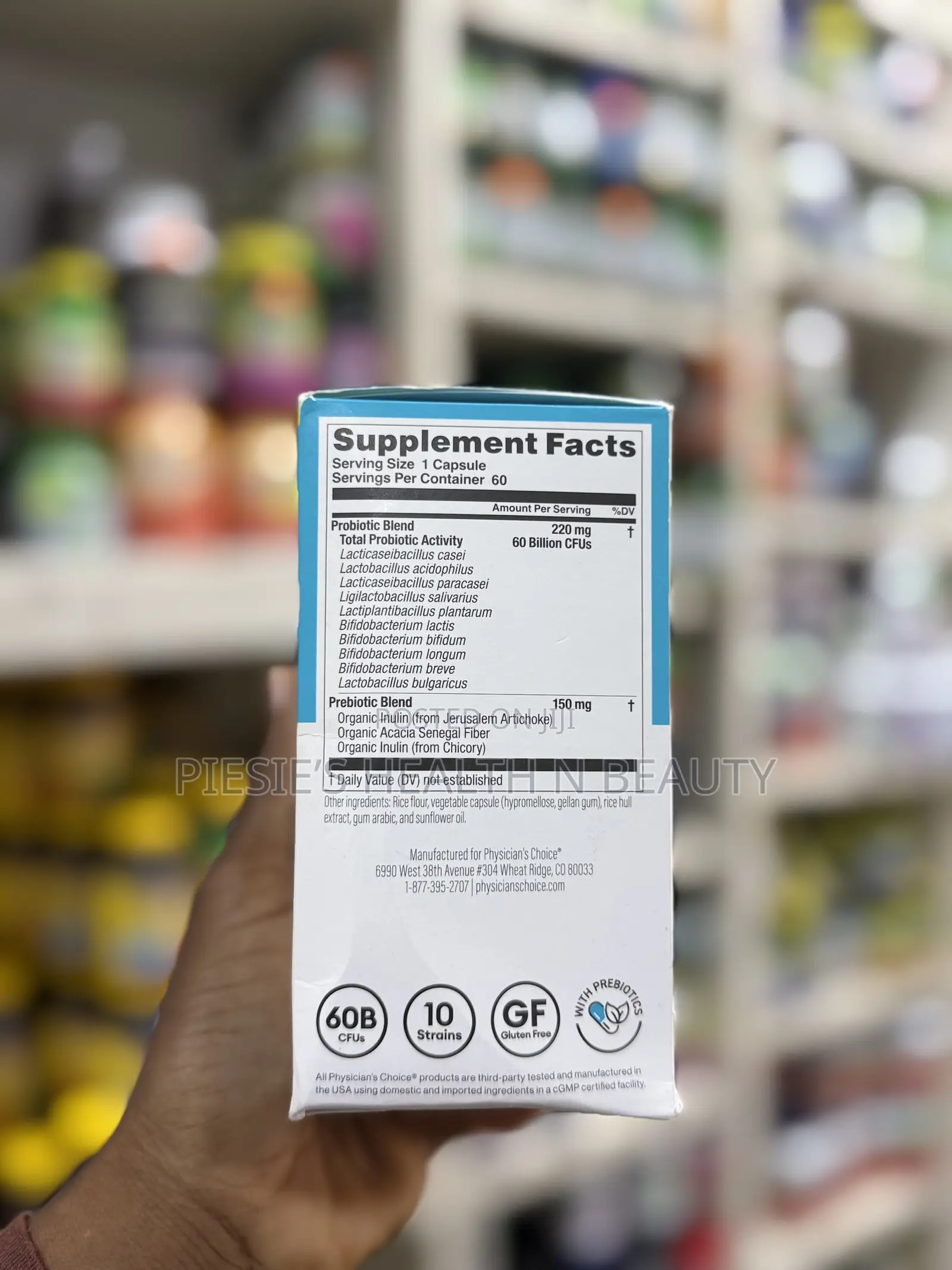 Physician's Choice Probiotics 60 Billion Cfu+Prebiotics 60s