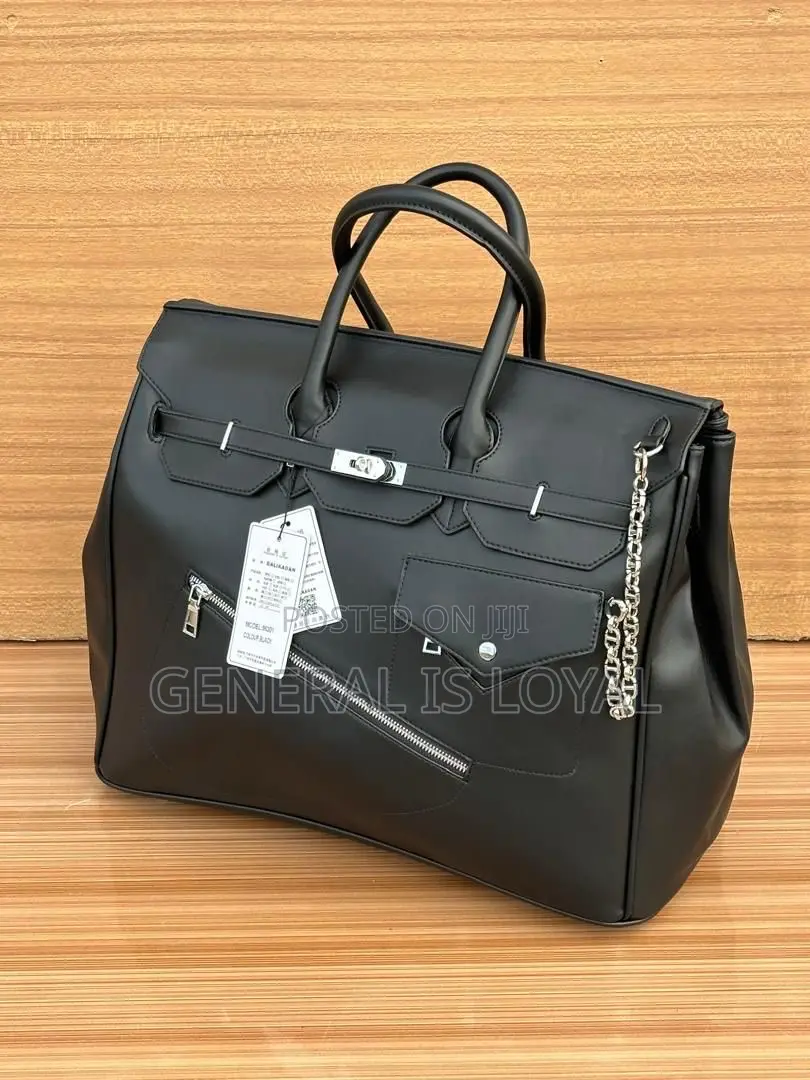 Carry On Men Leather Duffel Bag