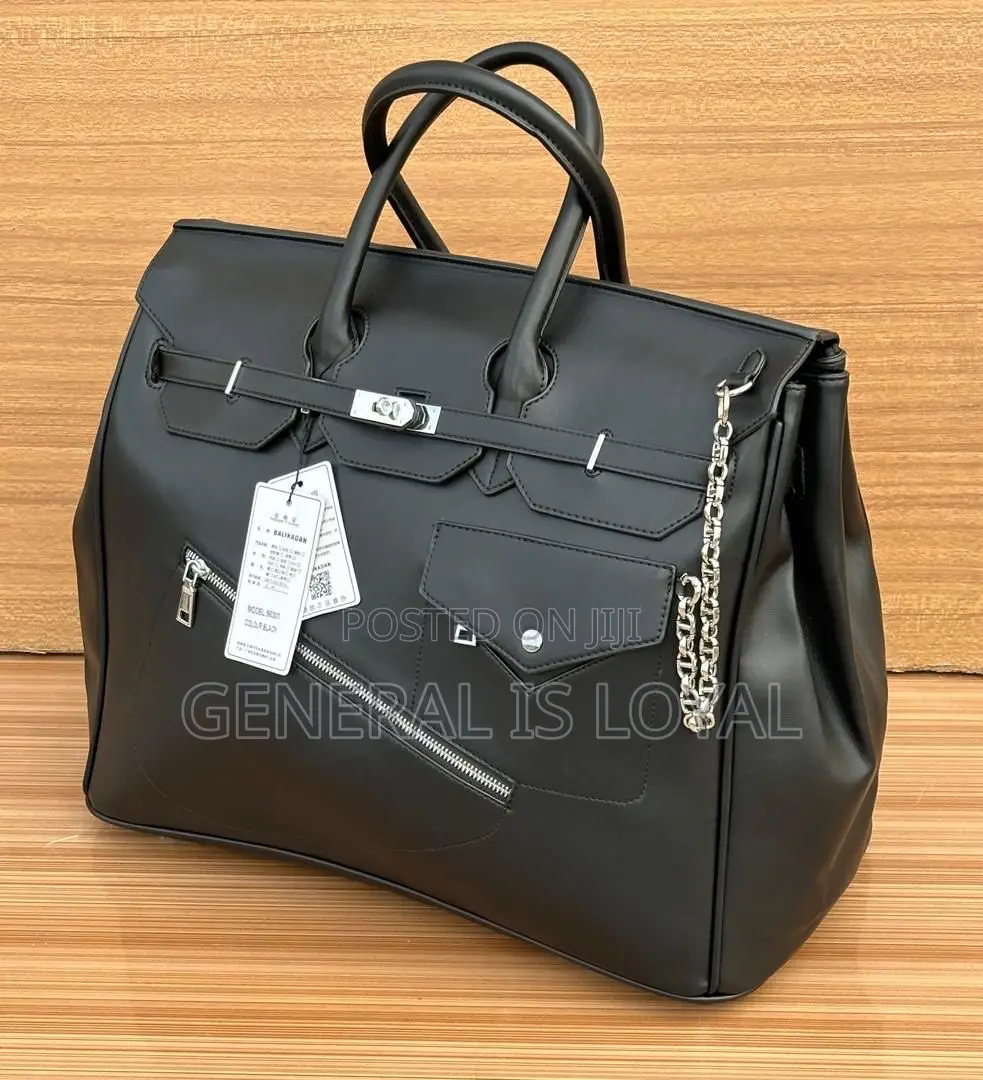 Carry On Men Leather Duffel Bag