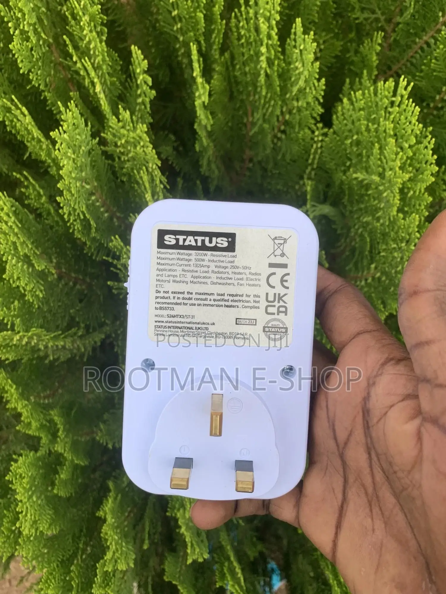 Status Energy Saving 24 Hour Mechanical Timer Switch