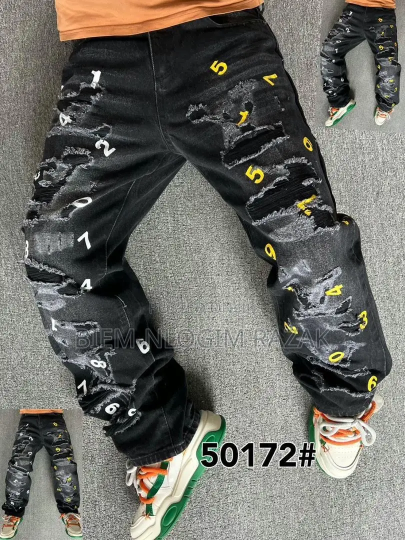 Balenciaga,Armani, Ready Made Tears N Luis Vuitton Baggy Jeans Availab
